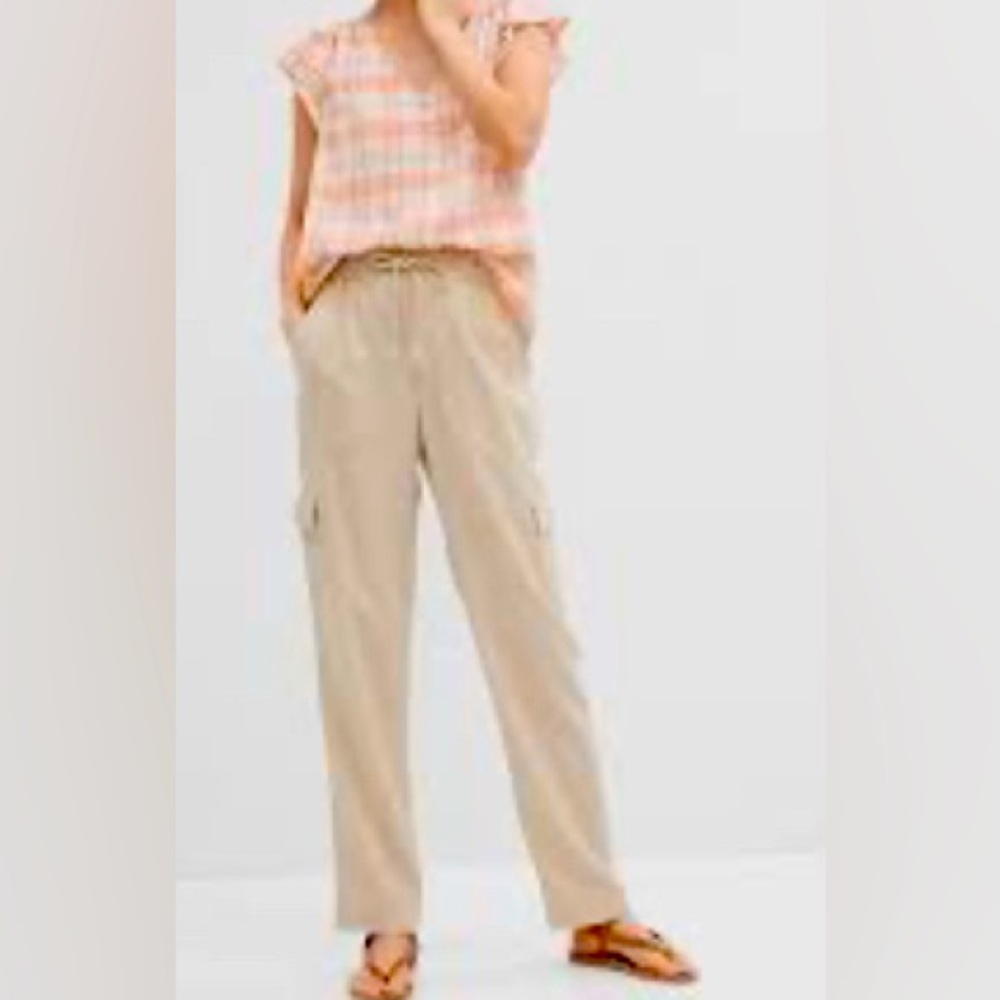 GAP Linen/Cotton blend Easy Cargo Jogger Sz S